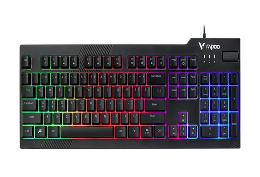 RAPOO V50S Backlit Gaming Keyboard US_Black – Best Price in Pakistan | Dynsol.pk - dynsol