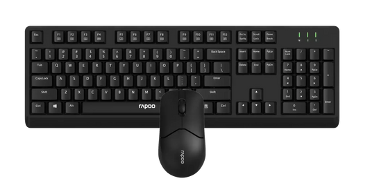 RAPOO X1500 Pro Wireless Mouse & Keyboard Combo US Black Price in Pakistan | dynsol.pk - dynsol
