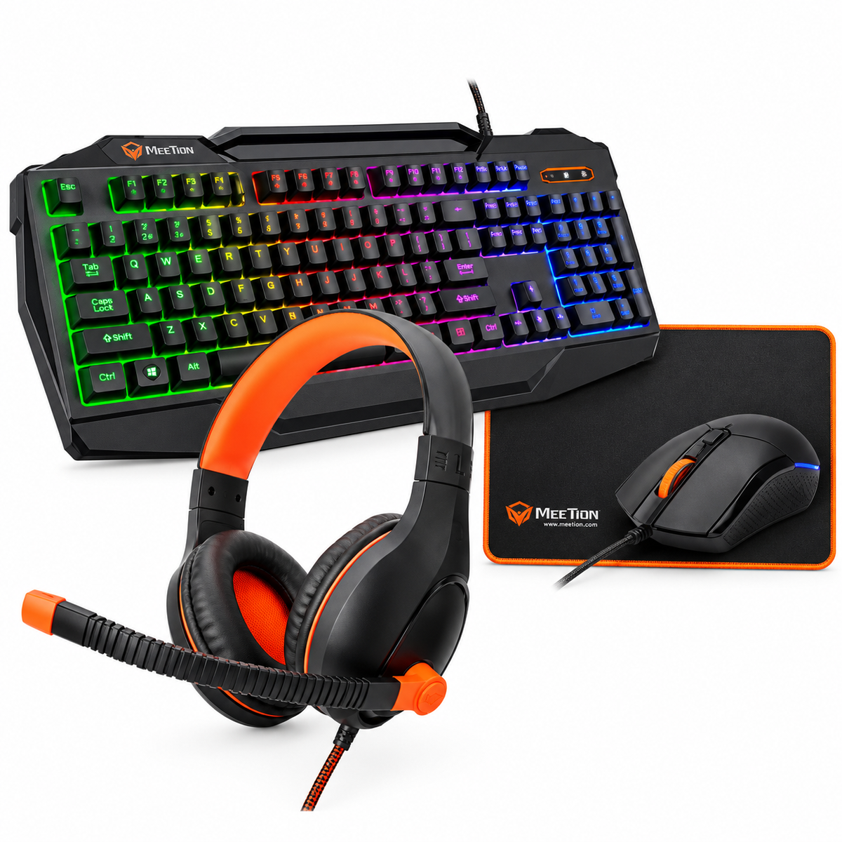 MEETION MT-C490 Gaming Combo – Four gaming essentials, 2400 DPI mouse