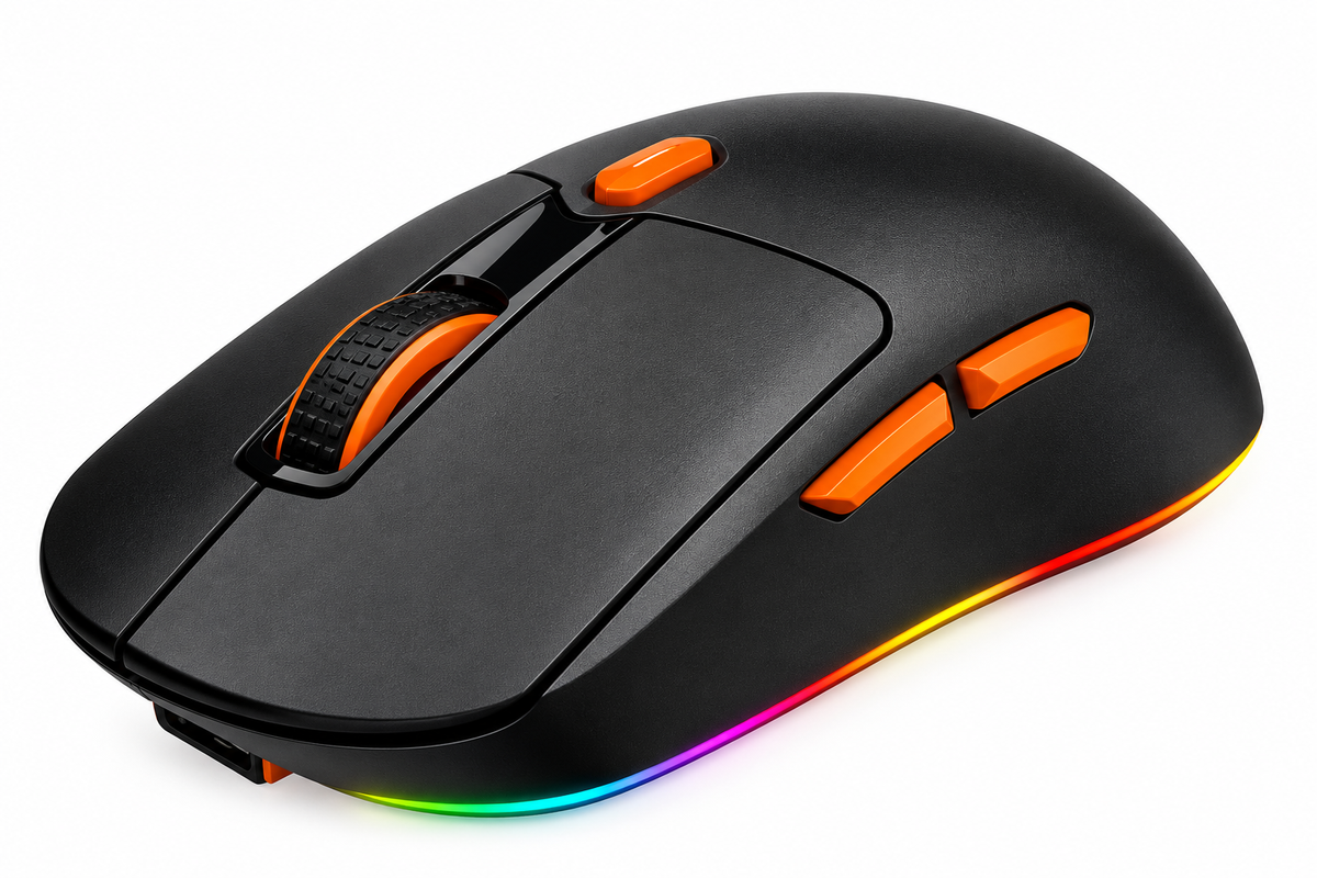 MEETION MT-GW38 Gaming Mouse – Three connection modes, Magnetic charging dock