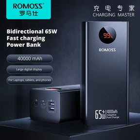 ROMOSS PEA40S Pro 65W PD 40000mAh Power bank Latest 2025