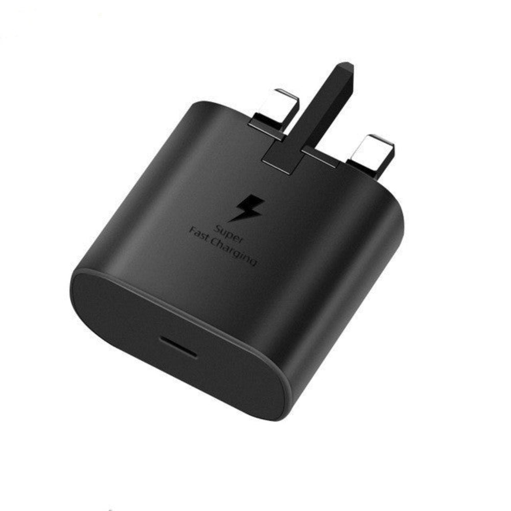 Samsung 25W Adapter Without Cable (Black, 3-Pin) Best Price in Pakistan | dynsol.pk