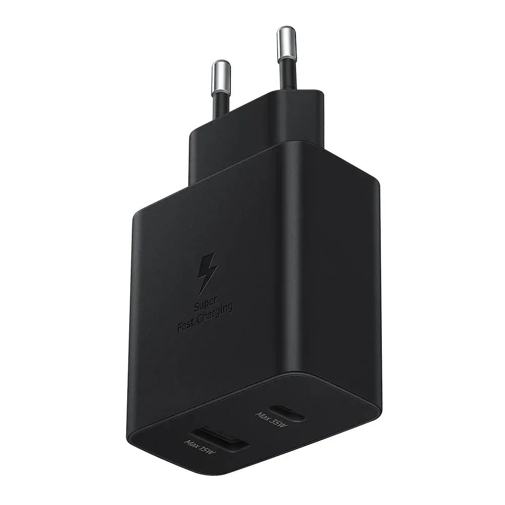 Samsung Duo 35W 2‑Pin Power Adapter Without Cable (Black) – Best Price in Pakistan | dynsol.pk - dynsol