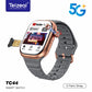 Telzeal TC44 Android Smart Watch | AMOLED Display, 4G SIM Calling &amp; Rotating Camera 