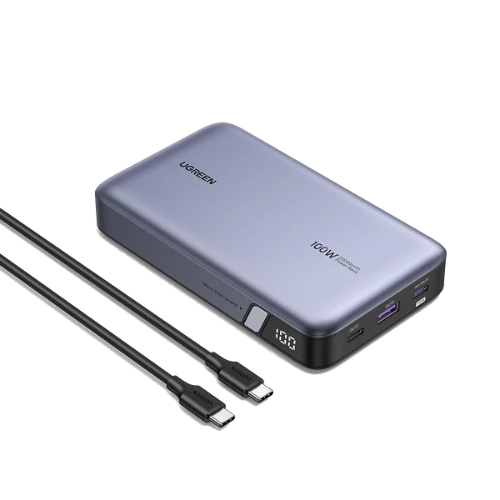 UGREEN PB720 20000mAh Two-Way 100W Power Bank with 3 Ports and LED Display