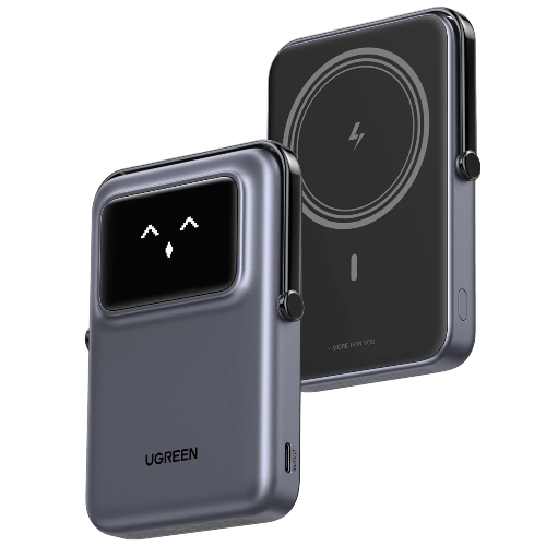 UGREEN 45327 Uno 10000mAh Magnetic Wireless Power Bank 20W with TFT Display