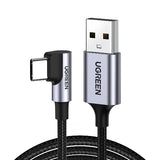 UGREEN US284 Angled USB-C to USB-A 3A Fast Charging Cable 50941