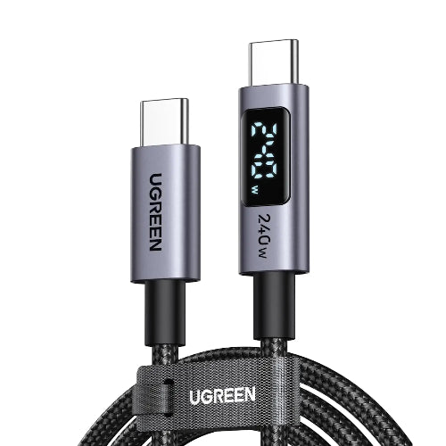 UGREEN 65867 USB-C to USB-C 240W PD 3.1 fast charging cable with digital display 2m