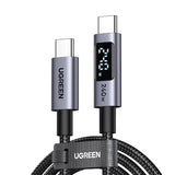 UGREEN 65867 USB-C to USB-C 240W PD 3.1 fast charging cable with digital display 2m