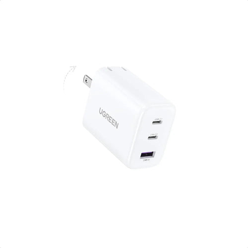 UGREEN CD275 65W 2C1A fast charger with 2 USB-C ports and 1 USB-A port