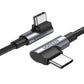 UGREEN 70696 Angled USB-C 100W Braided Cable 1M