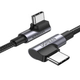 UGREEN 70696 Angled USB-C 100W Braided Cable 1M
