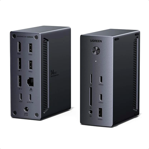 UGREEN 14-in-1 USB-C Docking Station CM483 – Multiport Desktop Expansion
