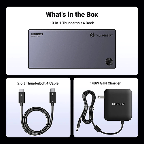 UGREEN Revodok Max Thunderbolt 4 Docking Station 13-in-1 U170 – Desktop Expansion