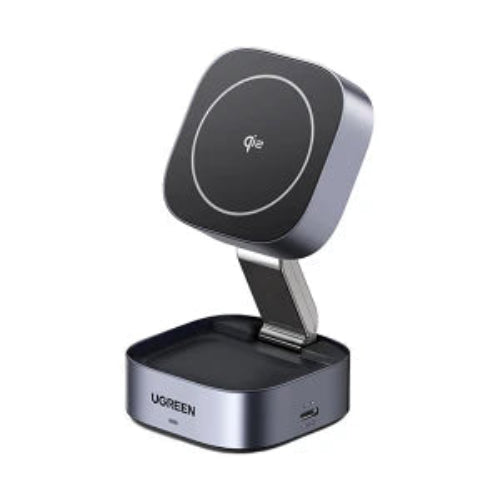 UGREEN 35316 MagFlow Qi2 15W 2-in-1 Magnetic Wireless Charger