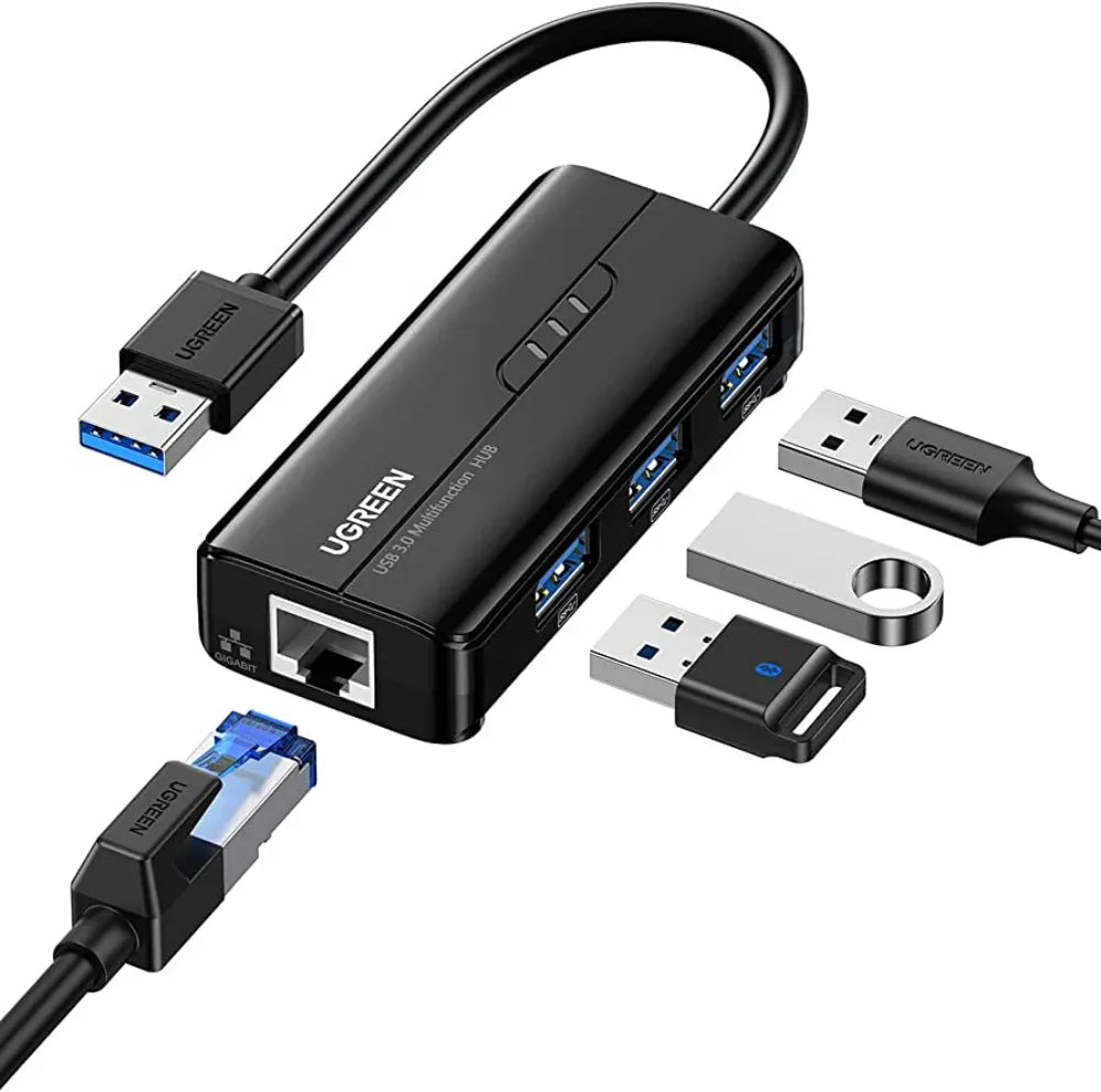 UGREEN 20265 USB 3.0 HUB With Gigabit Ethernet Adapter – Best Price in Pakistan | Dynsol.pk - dynsol