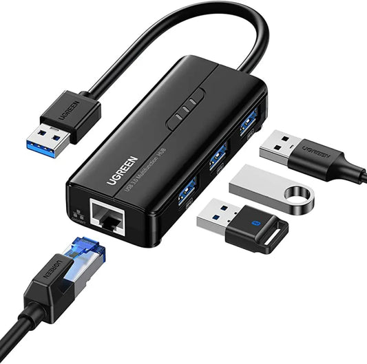 UGREEN 20265 USB 3.0 HUB With Gigabit Ethernet Adapter – Best Price in Pakistan | Dynsol.pk - dynsol