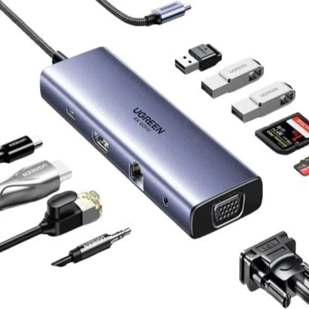 UGREEN 25043 10‑in‑1 USB‑C Docking Station – Best Price in Pakistan | dynsol.pk - dynsol