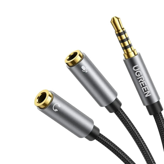 UGREEN 30619 Headphone Splitter 3.5mm 2 Female to 1 Male Mic and Audio Y Splitter TRRS Headset – Best Price in Pakistan | Dynsol.pk - dynsol