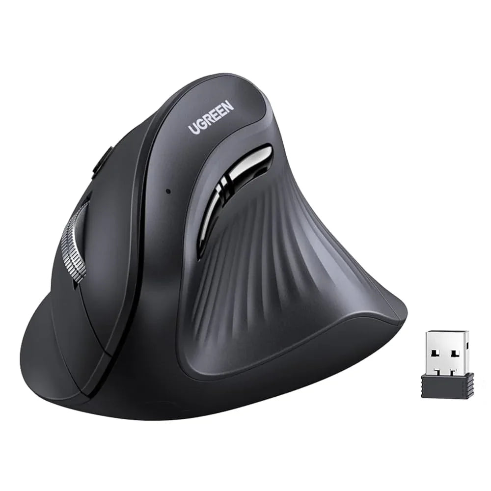 UGREEN 45388 Vertical Mouse Wireless Bluetooth 5.0 + 2.4G Ergonomic 4000DPI 6 Mute Button – Best Price in Pakistan | dynsol.pk - dynsol