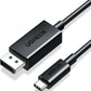 UGREEN 45632 USB-C to DisplayPort 8K Cable 2M – Best Price in Pakistan | dynsol.pk - dynsol