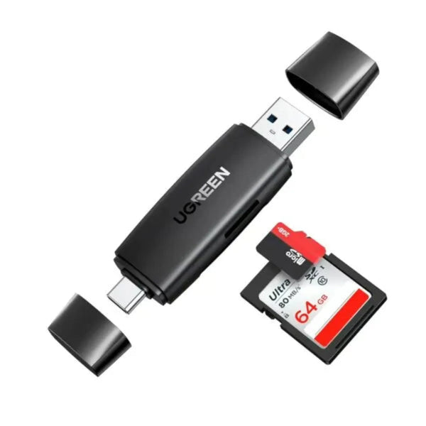 UGREEN 80191 USB-C/USB 3.0 TF/SD Card Reader – Black – Best Price in Pakistan | dynsol.pk - dynsol