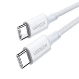 UGREEN 15267 USB-C to USB-C 100W Fast Charging Cable 1M White