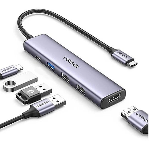 GREEN 15597 hub featuring HDMI display output, 100W PD charging, and 3 USB 3.0 ports for fast, reliable connectivity.