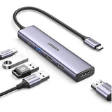 GREEN 15597 hub featuring HDMI display output, 100W PD charging, and 3 USB 3.0 ports for fast, reliable connectivity.