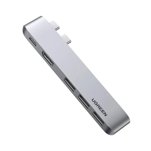 UGREEN 60559 5-in-2 Dual USB-C Docking Station for MacBook with HDMI and USB 3.0 ports