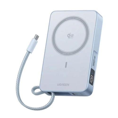 UGREEN 65958 10000mAh 25W Qi2 MagFlow Magnetic Wireless Power Bank with USB-C Cable