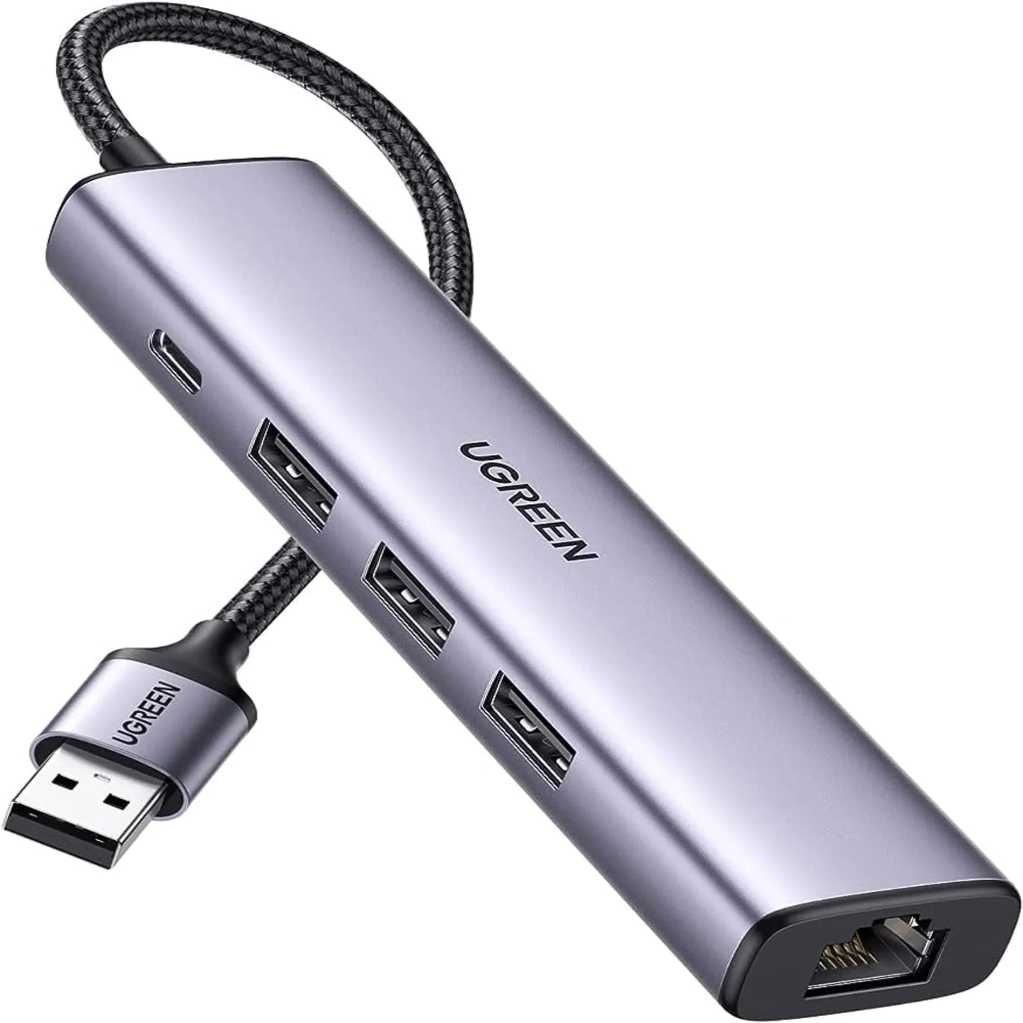 Ugreen 60554 USB 3.0 to Ethernet 5-in-1 Multiport Hub