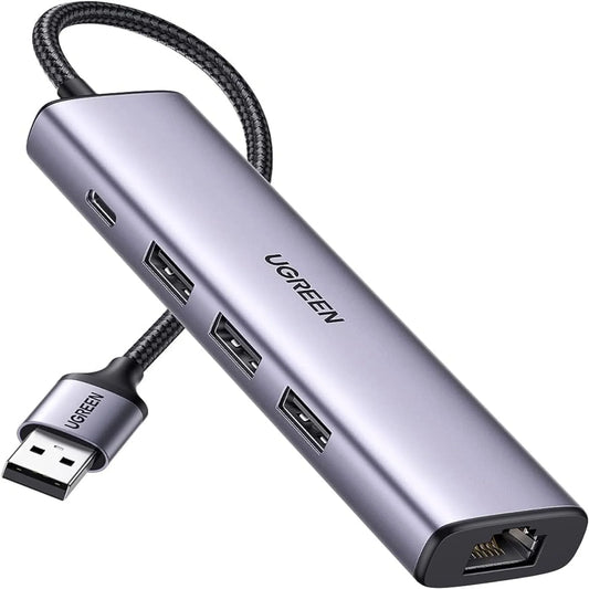 Ugreen 60554 USB 3.0 To Ethernet Adapter 5‑In‑1 Multiport Hub – Best Price in Pakistan | Dynsol.pk - dynsol