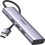 Ugreen 60554 USB 3.0 to Ethernet 5-in-1 Multiport Hub