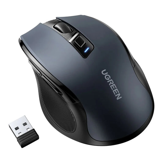 Ugreen USB Optical Wireless Mouse 2.4GHz 4000 DPI Black (MU006) – Best Price in Pakistan | Dynsol.pk - dynsol