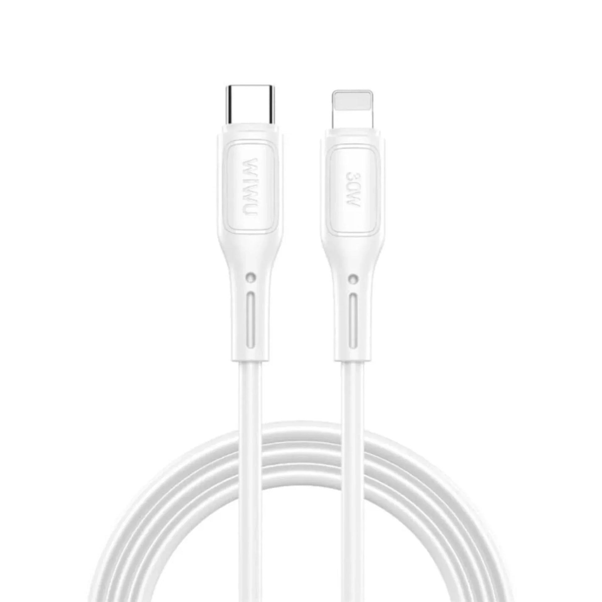 WI-C043 Type-C to C and Type-C to Lightning Cable Black/White Best Price in Pakistan | Dynsol.pk - dynsol