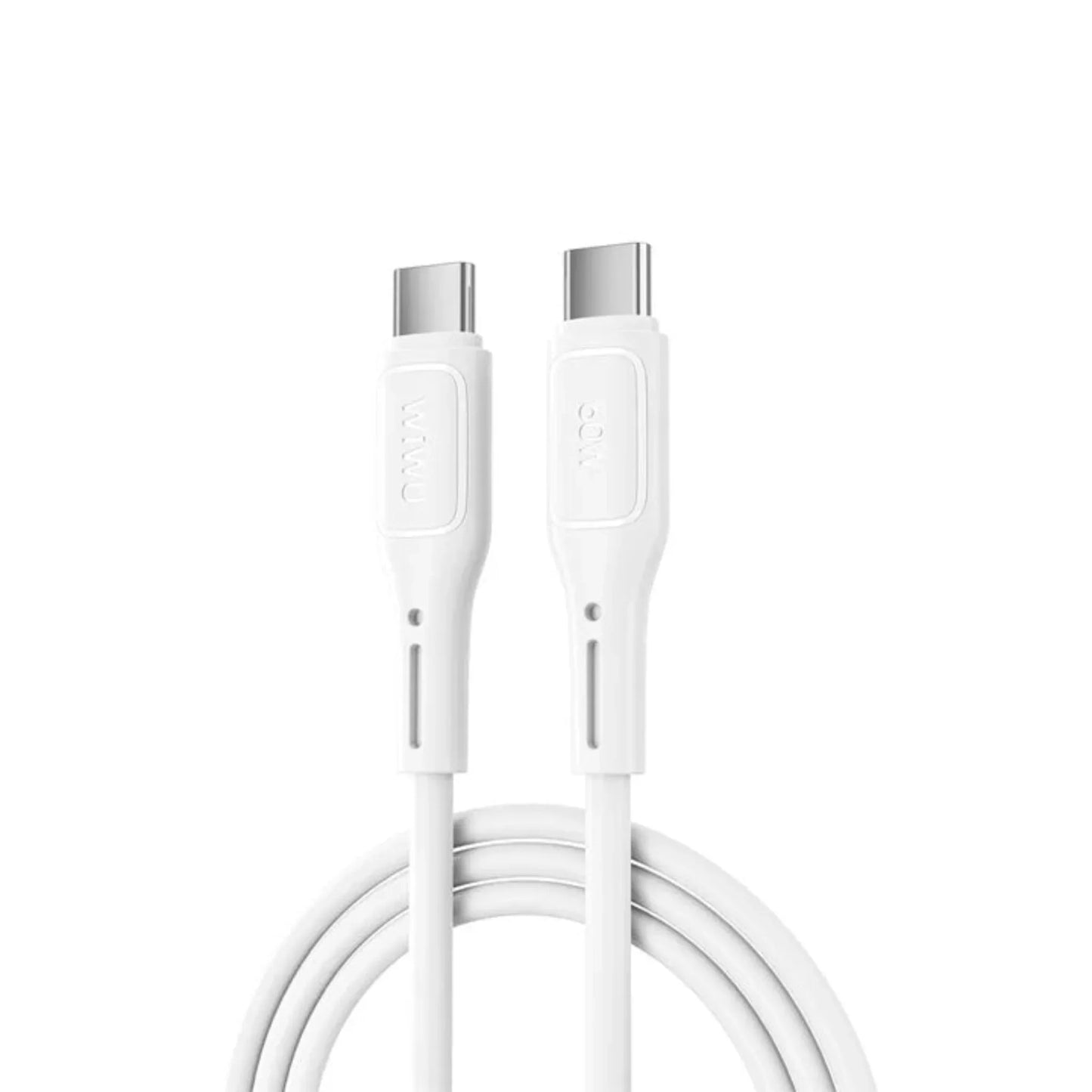 WI-C043 Type-C to C and Type-C to Lightning Cable Black/White Best Price in Pakistan | Dynsol.pk - dynsol