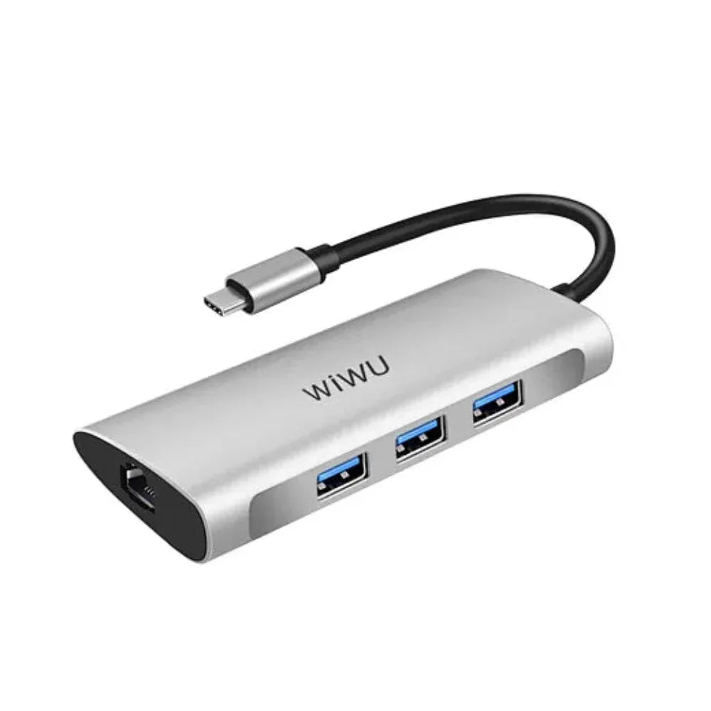 WIWU Alpha 631 STR Portable Multiport USB-C Hub 6 in 1 – Best Price in Pakistan | Dynsol.pk - dynsol