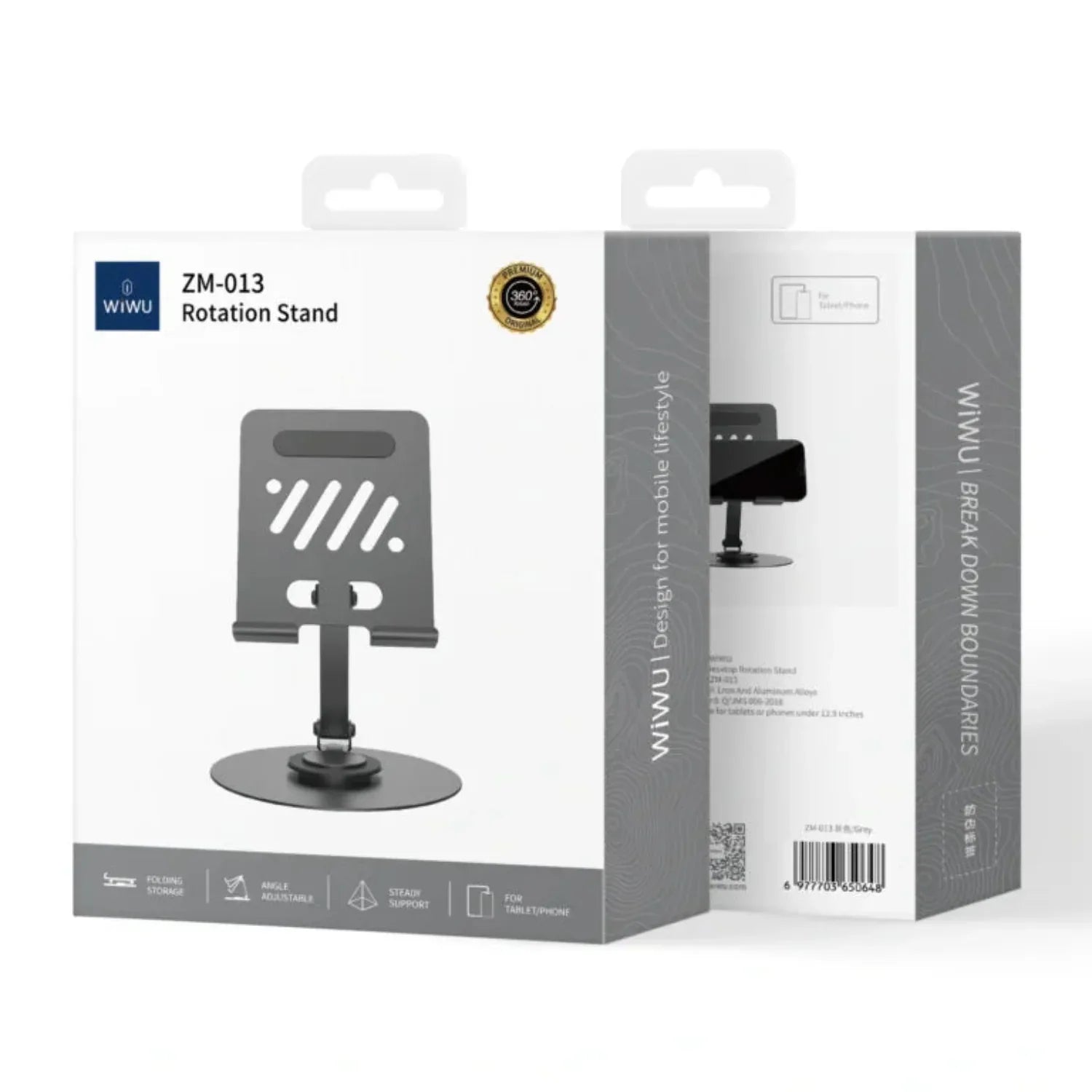 WiWU ZM-013 360° Rotatable Tablet &amp; Phone Stand Best Price in Pakistan | Dynsol.pk - dynsol