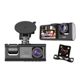 Y16 3-Channel Dash Cam HD 1080P (170° Ultra-Wide-Angle A+ Lens) Front Rear Video Price in Pakistan | Dynsol.pk