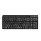 A4Tech FBX70C black Bluetooth wireless rechargeable keyboard with Type-C charging and multi-device support
