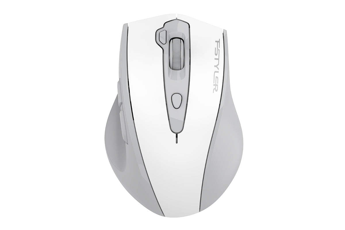 A4Tech FG55S Plus White 2X-button wireless mouse with silent click 2X-button and side buttons for productivity