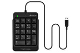 A4Tech FK13P Wired Numpad Black USB numeric keypad for laptop PC accounting and data entry