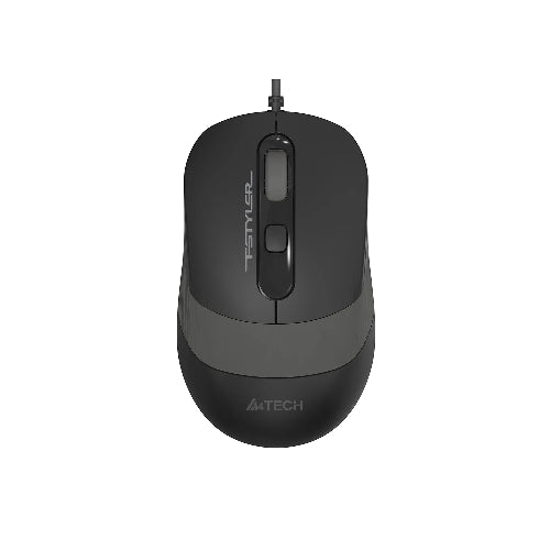 A4Tech FM10S Grey Silent Click Mouse wired USB optical mouse for laptop and PC