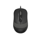 A4Tech FM10S Grey Silent Click Mouse wired USB optical mouse for laptop and PC