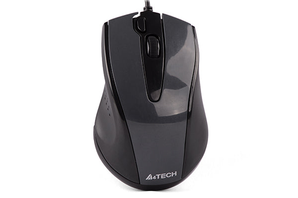 A4Tech N-500FS Silent Click Mouse Grey wired USB optical mouse for laptop and PC