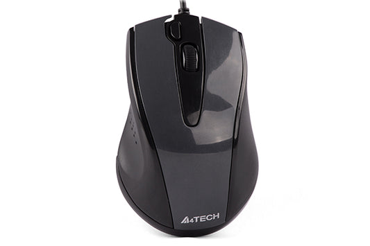 A4Tech N-500FS Silent Click Mouse Grey wired USB optical mouse for laptop and PC
