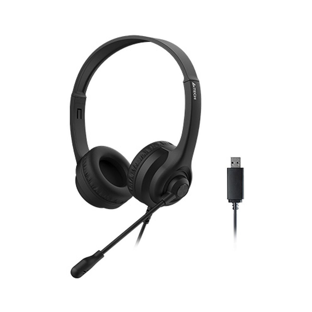 A4Tech HU-8 USB Stereo Headset Black