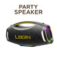 Login L-274 Vybeon Party Speaker – 80W RMS, RGB Lighting & Multi-Mode Playback