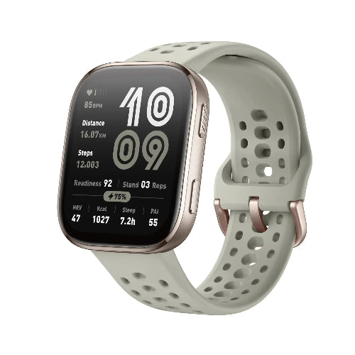 Amazfit Bip 6 Grey smartwatch with 1.97 inch AMOLED display and health monitoring